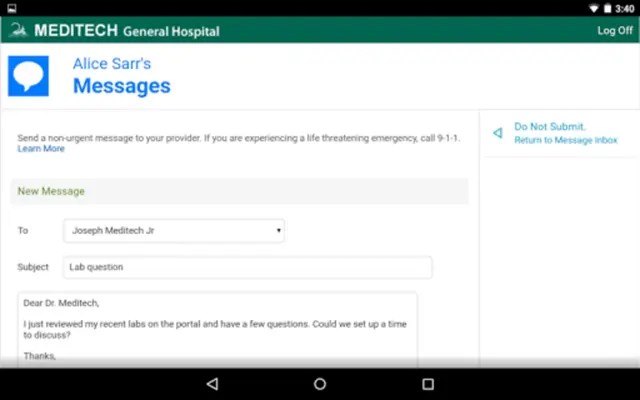 MEDITECH MHealth android App screenshot 7